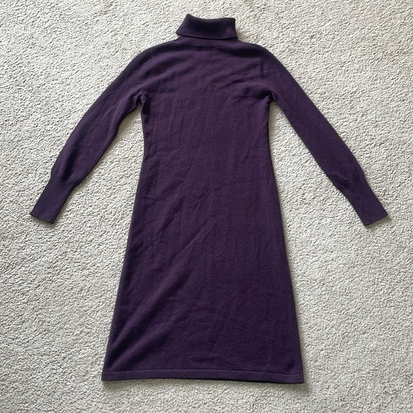Neiman Marcus Cashmere Collection 100% Cashmere Turtleneck Sweater Dress S Soft - Picture 11 of 13